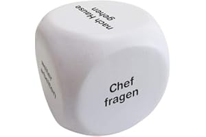 ‎EAST-WEST TRADING GMBH ewtshop® Anti-Stress Würfel, Entscheidungswürfel, Decisionmaker zum Knautschen als Anti Stress Mittel und zum Entspannen, 6 cm