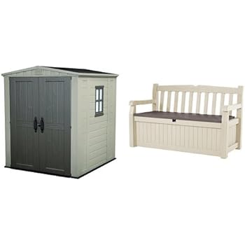 keter eden storage bench beige