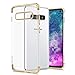 Price comparison product image Fantasydao Case for Samsung Galaxy S10e Clear Soft TPU Plating Anti-Scratch Shockproof Ultra-Thin Silicone 360° Bumper Phone Case Accessories Cover Full Body Protective Shell(Gold)