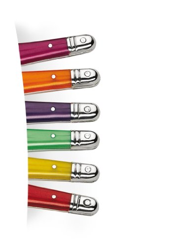 Laguiole Jean Dubost 97/13455 Frühstücksmesser, 4 Stück, ABS, farblich sortiert - 2