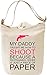 Produktbild My Daddy Taught Me How To Shoot Slogan Leinwand Tagestasche Canvas Day Bag| 100% Premium Cotton Canvas| DTG Printing|