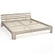 Produktbild Holzbett Doppelbett Holz 140x200 160x200 180x200 cm Massivholz Bett Bettgestell inkl. Lattenrost Weiß oder Natur (180x200, Natur)