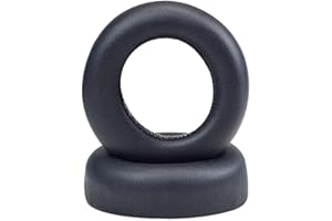 Yaowanguan Protein skórzane wymienne nauszniki dla Sony Playstation 5 PS5 Pulse 3D bezprzewodowe słuchawki, czarne zestawy słuchawkowe do naprawy poduszki do uszu/kubki/pokrowce