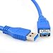 Produktbild ULTRICS USB Verlängerung Kabel 3M, USB 3.0 A Stecker auf Buchse Verlängerungskabel High Speed 5Gbps Datenübertragung und Ladefunktion Extension Cable Kompatibel mit Tastatur, Drucker, Scanner, Kamera