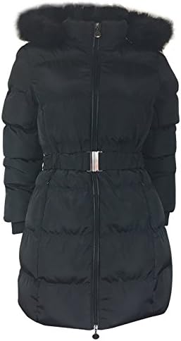 Loaded Wardrobe Ladies Mid-Length Quilted Bubble Jacket | Black | UK Sizes 10-18