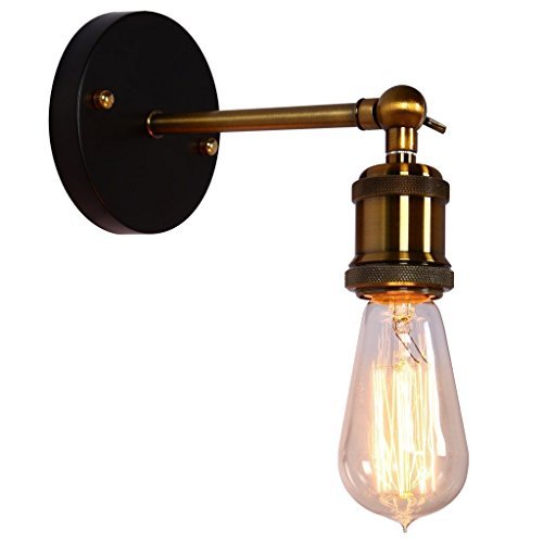 Preisvergleich Produktbild Coquimbo Rustikal Einstellbar Verstellbar Metall Wandlampe Industriell Wandleuchte Vorrichtung Lampe Haus Dekor ohne Birne (Schwarz) (style 5)