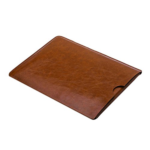 Delmkin MacBook Air H  lle PU-Leder MacBook Air   Macbook Pro Schutzh  lle 13 Zoll  Schokolade 