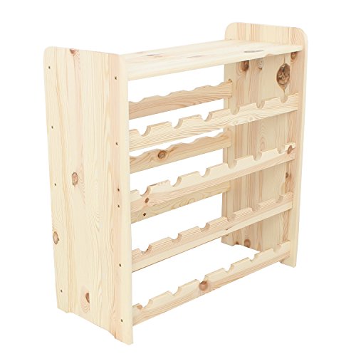 Weinregal Weinregal Holz Flaschenregal für 24 + Ablage Flaschen NEU!!! - 4