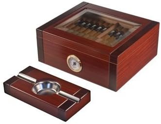 Orleans Group Supreme 20 Count Humidor With Matching Ashtray 10In X 4 1/4In X 8 by Orleans Group