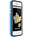 Produktbild Horny Protectors Cover Case Bumper Schutzhülle für Apple iPhone 5 TPU Silikon hellblau/schwarz