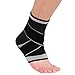 Produktbild RTGFS 1 stücke 3D Sport Knöchelbandage Protector Compression Knöchelstütze Pad Elastische Nylonbandage Für Fußball Basketball XXL Schwarz mit Grau