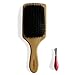 Professional Detangling / Styling Paddle Boar Bristle Hair Brush with Hair Removing Tool by Bizarre.ly - Best Wooden Detangler that Can be used with Blow Drying and Straightening