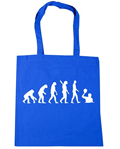 HippoWarehouse Evolution Of Water Polo Players Tote Shopping Gym Beach Bag 42cm x38cm, 10 litres