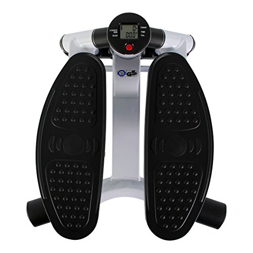 Mini-Stepper / Side-Stepper von POWRX mit LCD – Trainingscomputer | Kalorienzähler / Schrittzähler / Timer / Fitnessgerät - 6