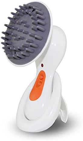 Easefollow Electric Scalp Massager Head Massager for Head Face Neck Leg Body Spa Shampoo, Handheld Electric Portable Waterproof Vibrating Face Massager White