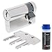 Produktbild ABUS Türschloss Schließzylinder Zylinderschloss C83 + ToniTec Schloss Pflegespray Halbzylinder 10/30 mm