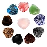 10 Pcs Worry Stones, Crystal Set Have Powerful Energy, Suitable For Relaxing Tension, Used For Decorative Decorations, Gem Stones And Crystals Suitable For Great Gift For Crystal Lovers