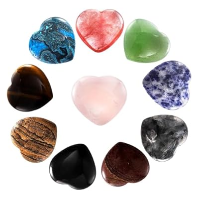 10 Pcs Worry Stones, Crystal Set Have Powerful Energy, Suitable For Relaxing Tension, Used For Decorative Decorations, Gem Stones And Crystals Suitable For Great Gift For Crystal Lovers