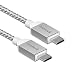 Produktbild Inateck USB-C auf USB-C Kabel Gen2 10 Gb/s mit bis zu PD 100W Leistung, Nylon USB 3.1 Kabel für LG G5/ G6/ V20, Nexus 5X/ 6P, Samsung Galaxy S8, Huawei P9, New MacBook, Pixel UVM, 1m Silber (CC1001)