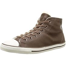 converse en cuir marron
