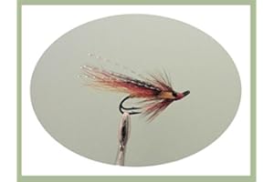 TROUTFLIES UK SALMON FLIES Willie Gunn Salmon Flies, 6 per pack, Double Hook, Choice of sizes, Fly Fishing