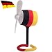 Produktbild MasterPal Telego Fan (Deutsche Flagge): Ein Tragbarer Mini Klein USB Wasserdichter Wieder Aufladbarer Batterie Leistungsstarker 10.000 RPM Ventilator mit Aroma Spender Funktion