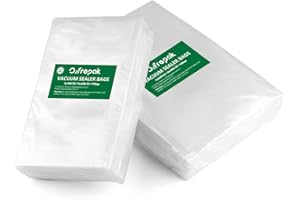 O2frepak 100 Bolsas (50)15x25cm y (50)20x30cm Bolsas Envasar al Vaci Vacio Alimentos Bolsas de Vacío de Alimentos,Bolsas para Envasar al Vacío Envasado al Vacío para Alimentos Sin BPA