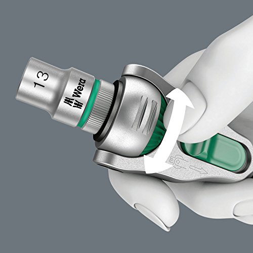 Wera Zyklop Speed-Knarrensatz 8100 SA 6, 1/4 Zoll-Antrieb, metrisch, 28-teilig, 05004016001 - 16