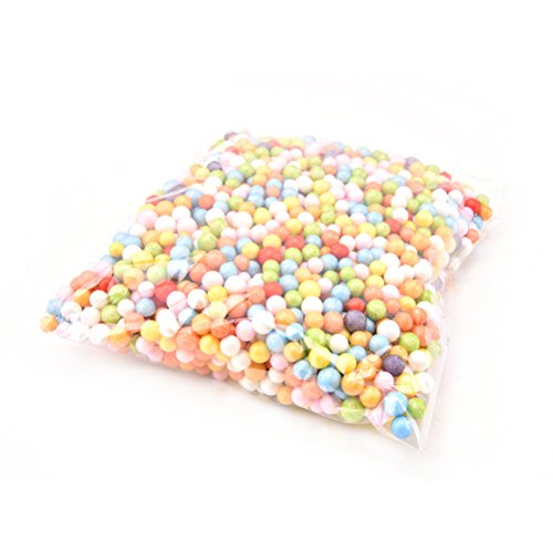 7thLake 7mm Farbige Schaumstoff Kugeln Mini Craft DIY Styroporkugel Schlamm Dekoration Schaumstoff Ball Schaumstoff Flasche Füller Hochzeit Party Dekoration, Eine Packungen - 4