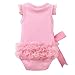 ROPALIA Baby Girls One-piece Pink Flower Bodysuit Lace Outfits Clothing 0-36M