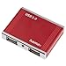 Produktbild Hama USB 2.0 Hub Alu mini 1:4 rot