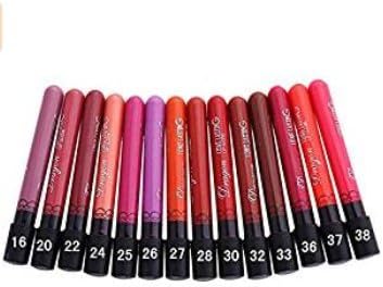 Vasyle HUDA16 16 Colours Lipstick Set, Random, 3 (EU)