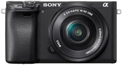 Sony Alpha 6400 (APS-C) Fotocamera con obiettivo 16-50 mm – Autofocus con rilevamento degli occhi da 0,02 s, video 4K, display ribaltabile, ideale per vlogging, fotografia e viaggi