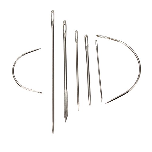 YCNK 14Pcs Hand Repair Polster Glover Segel Teppich Leder Curved Leinwand Nähnadeln - 2