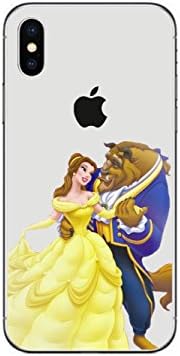 NEW DISNEY PRINCESSES TRANSPARENT CLEAR TPU SOFT CASE FOR APPLE IPHONE X - BEAUTY &amp; BEAST