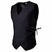 Produktbild Luckycat Herren Anzugweste Casual Basic Weste Jacke Ärmellos Vest Regular Design Slim Fit Blazer (Schwarz, Medium)