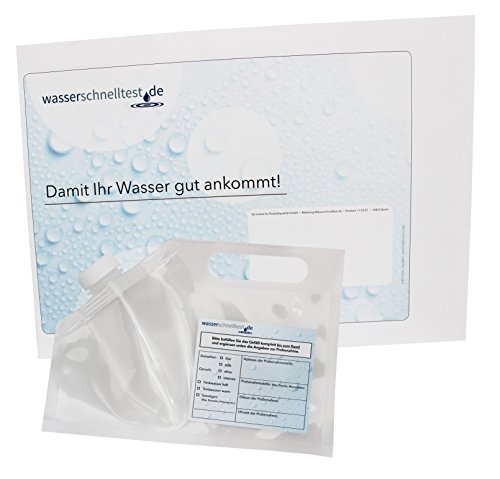 Wassertest Set „Babywasser“ (Wasseranalyse für Baby / Säuglingswasser: Antimon, Arsen, Blei, Cadmium, Fluorid, Kupfer, Mangan, Natrium, Nickel, Nitrat, Nitrit, Sulfat, Uran) von Wasserschnelltest.de - 2