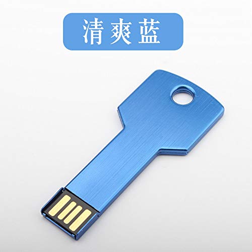 Preisvergleich Produktbild LCRGMPC Metallschlüssel Mobiler Hochgeschwindigkeitscomputer Wasserdichte Persönlichkeit Kreative DIY Business Student Mini Netter Usb3.0 8Gb 4Gb 2Gb 1Gb Erfrischendes Blau, 2Gb