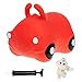 Produktbild KIDZZ Farm Hüpftier Jumping CAR Auto Hüpfauto Autos Cars mit Pumpe + Eisbär (Red (Rot))