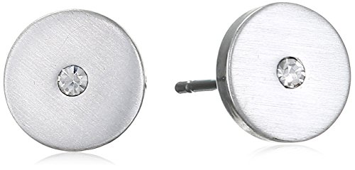 Pilgrim Damen-Ohrstecker Classic Versilbert Kristall transparent Rundschliff - 601516063