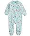 Carter's Baby Girls' "Polar Bears at Play" Footed Coverall - turquoise, 6 months
