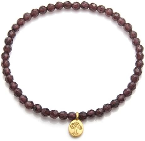 Satya Garnet Bandha Tree of Life Bracelet