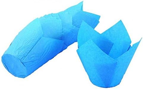 Cupcake Cases Tulip Blue (48 Pieces)