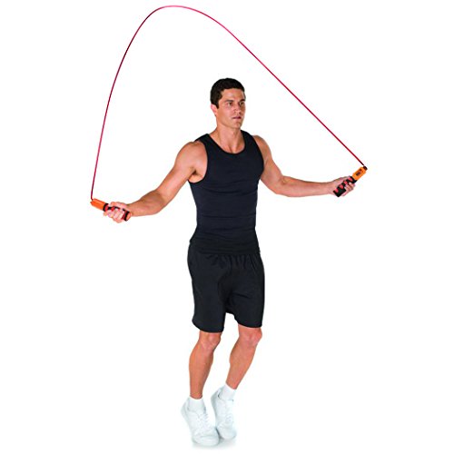 Ancheer Springseil, Speed Rope Hüpfseil mit Zähler für Fitnesstraining Sport Übungen 2,8M - 6