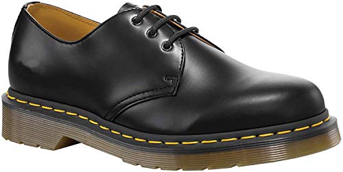 Dr. Martens 1461Z - Zapatos de Cordones de Cuero Unisexo, Negro, 36 EU