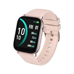 Gionee STYLFIT GSW5 Pro Smartwatch with 1.69? (4.29 cm) Full Touch Display, SpO2 & 24/7 Heart Rate Monitoring, Multiple Watch Faces, IP68, Sports & Sleep Tracking(Misty Rose)
