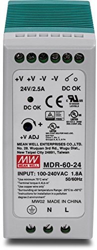 Trendnet industrielles DIN-Rail-Netzteil (60 Watt) mit Einfachausgang, 24 V, 2,5 A - 3