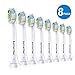Produktbild Kompatible Philips Sonicare zahnbürstenaufsatz,für Phillips Sonicare bürstenköpfe DiamondClean Zahnbürsten-Aufsätze,100% weißere Zähne - 8er Pack,Weiß