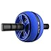 Produktbild rutschfest Abdominal Home Exercise Roller Gummi Körper Fitness Krafttraining Maschine Rad Gym Tool Herren Blau oder Rot Mute Multifunktions Doppelrad dauerhaft (Farbe : Blau)