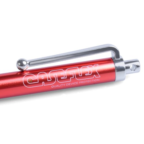 Caseflex iPad Air 2 Griffel Stift Mit Mikrofaser Spitze – Rot - 4